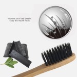 Classic toothbrush, straight handle, black color, model PS04